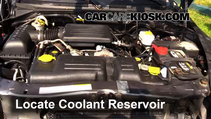2003 Dodge Dakota SLT 4.7L V8 Crew Cab Pickup (4 Door) Coolant (Antifreeze) Add Coolant